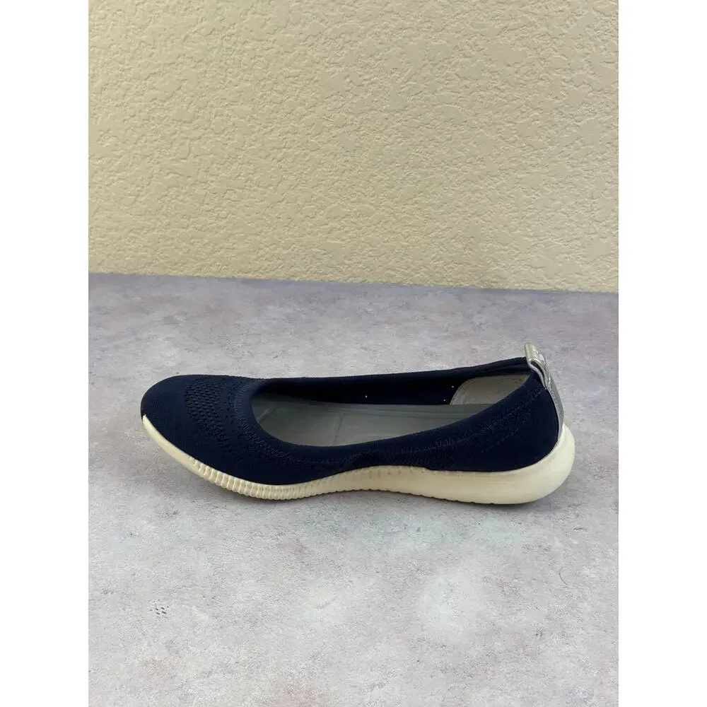 Cole Haan Shoes Womens 9.5 B Zerogrand Casual Slip On Ballet Flats W10852 Blue